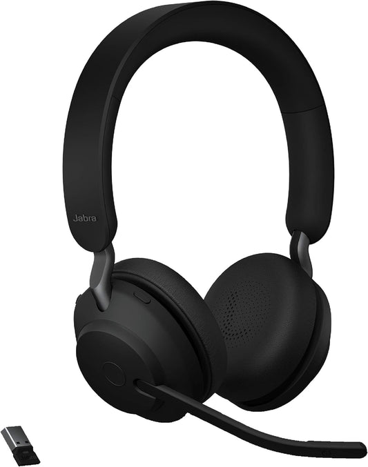 Jabra Evolve2 65 Wireless Headphones with Link380a for Calls