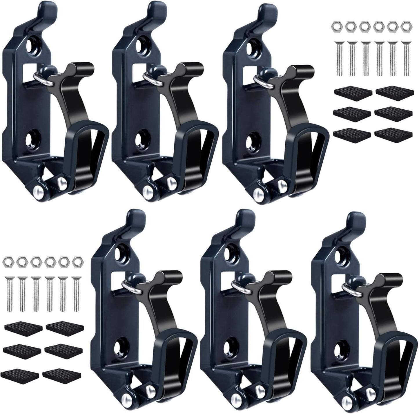 6Pcs Shovel Mount for Roof Rack - Heavy Duty Clamp Kit