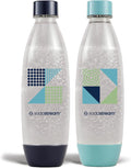 SodaStream Set of 2 Snap & Lock Bottles - BPA Free
