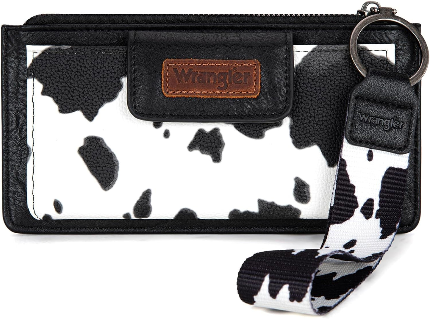 Wrangler Cow Print Wallet for Women with RFID Protection