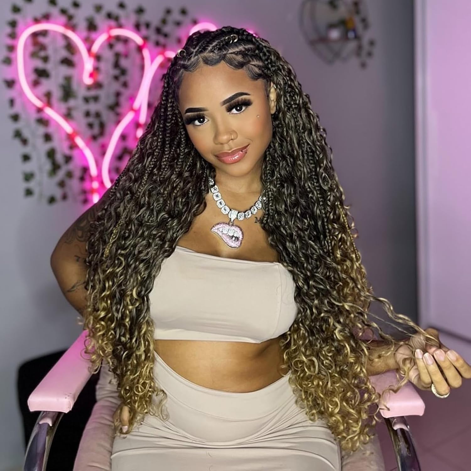 Goddess Box Braids Crochet Hair 24 Inch for Stunning Styles