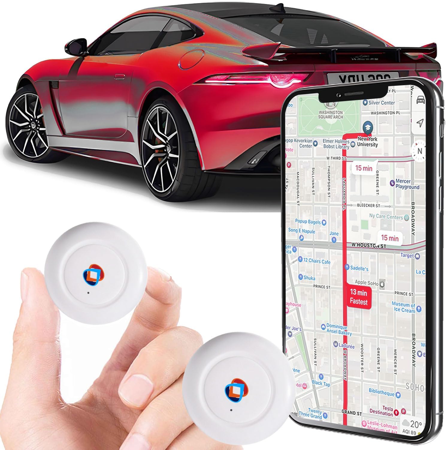 Real-Time Mini Magnetic GPS Tracker for Vehicles and Pets