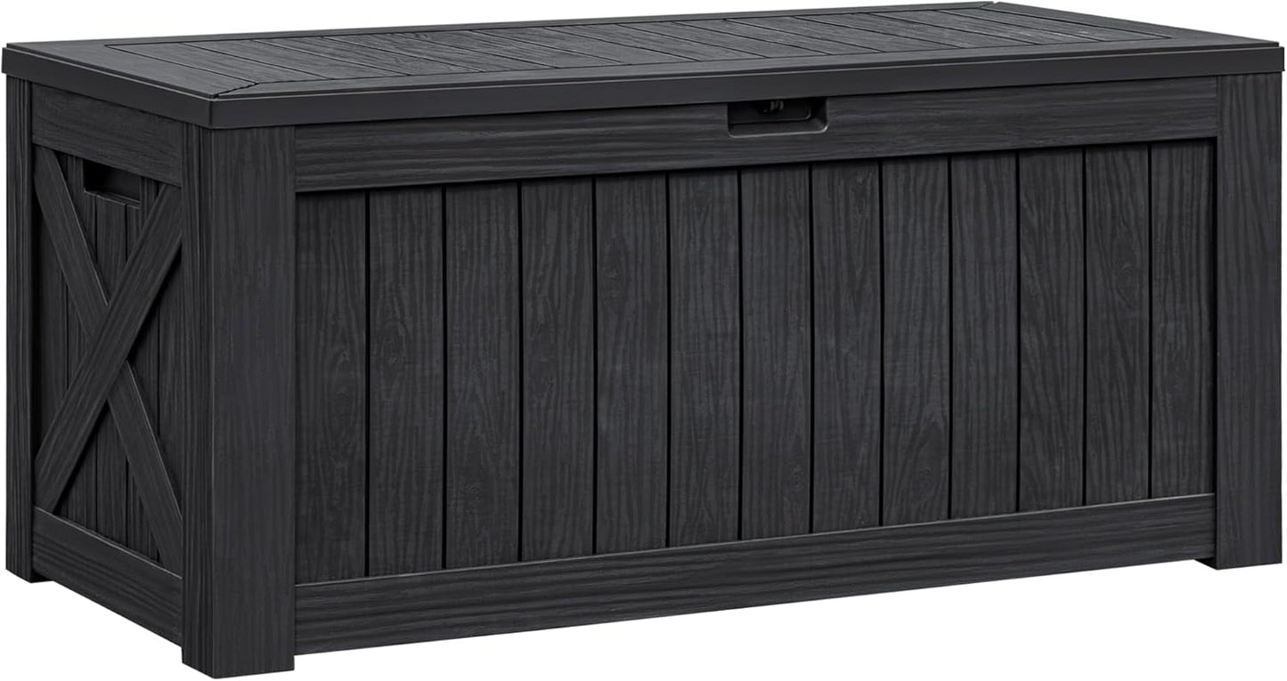 Flamaker Resin Deck Box 120 Gallon Waterproof Storage Solution