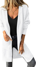 Women's Oversized Long Cardigan Sweater - Cozy Fall/Winter Layer