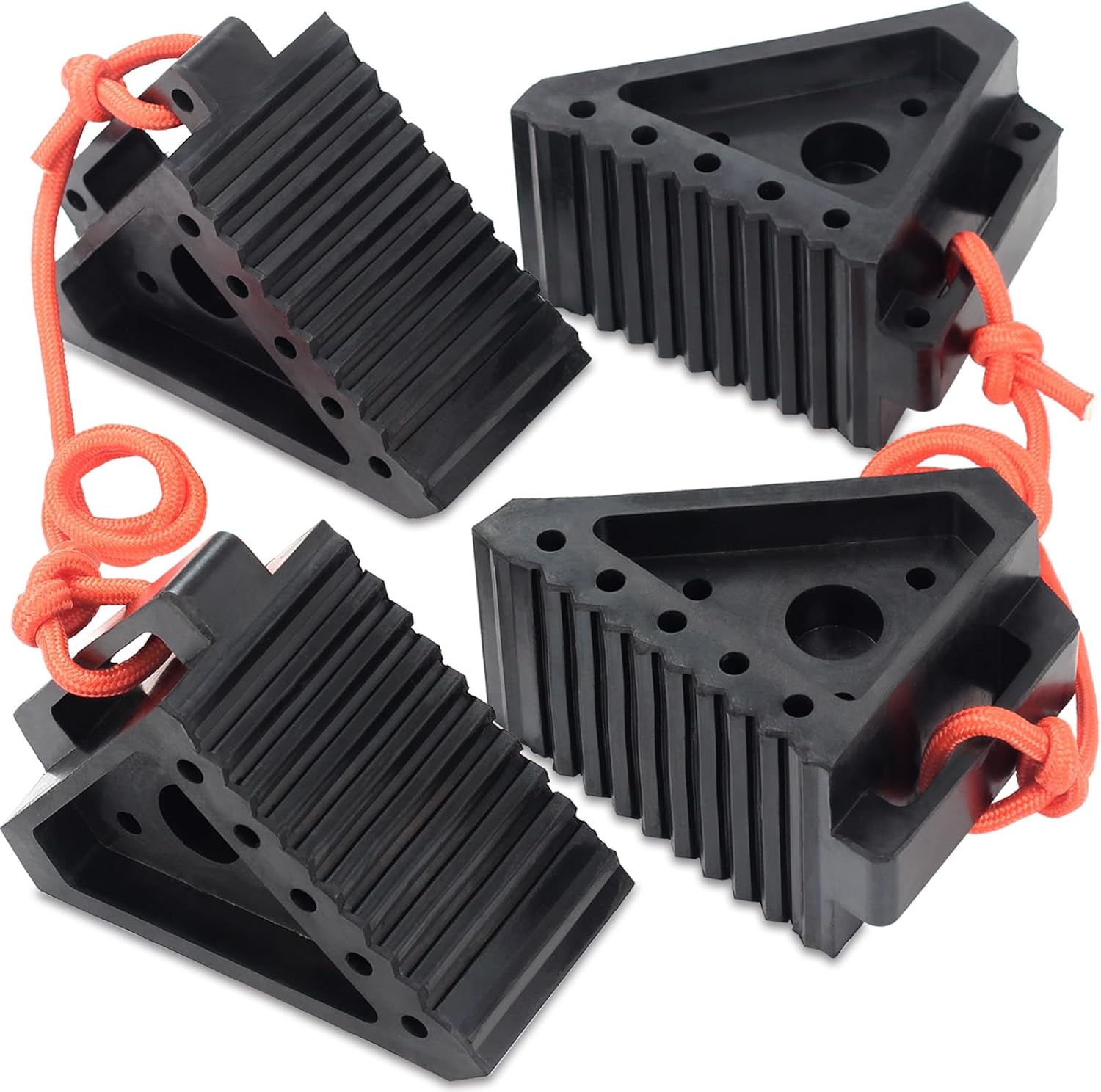 OULEME Premium Rubber Wheel Chocks for RVs and Trailers