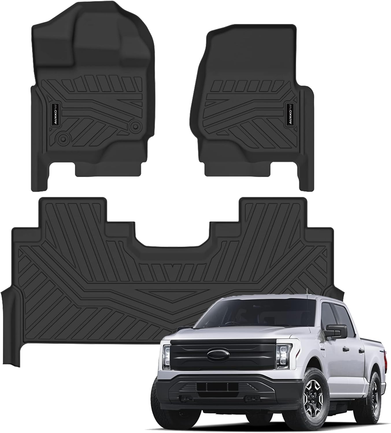 Auxko All Weather Floor Mats for Ford F150 Supercrew 2015-2025