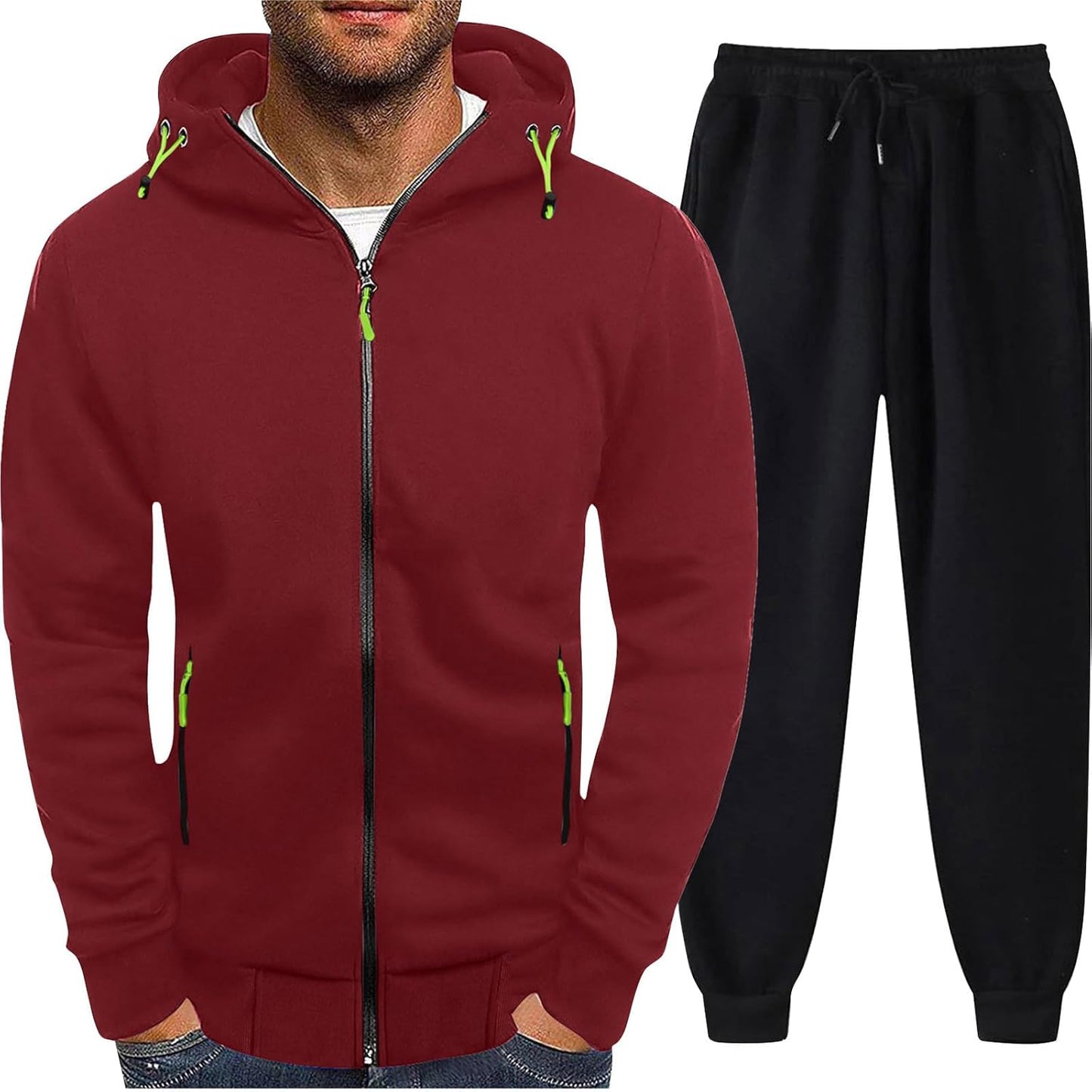 Stylish Men's Tracksuit Set with Pockets - Ideal for Workouts! 