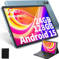 Android Tablet with Keyboard 10 in - Android 15 Productivity Tablet