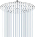 16 in Round Rainfall Shower Head Chrome - Full Body Rainfall