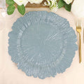 Acrylic 13in Dusty Blue Charger Plates 12-Pack - Event Ready
