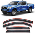 Side Car Window Deflectors for 2016-2023 Toyota Tacoma - Ventilation