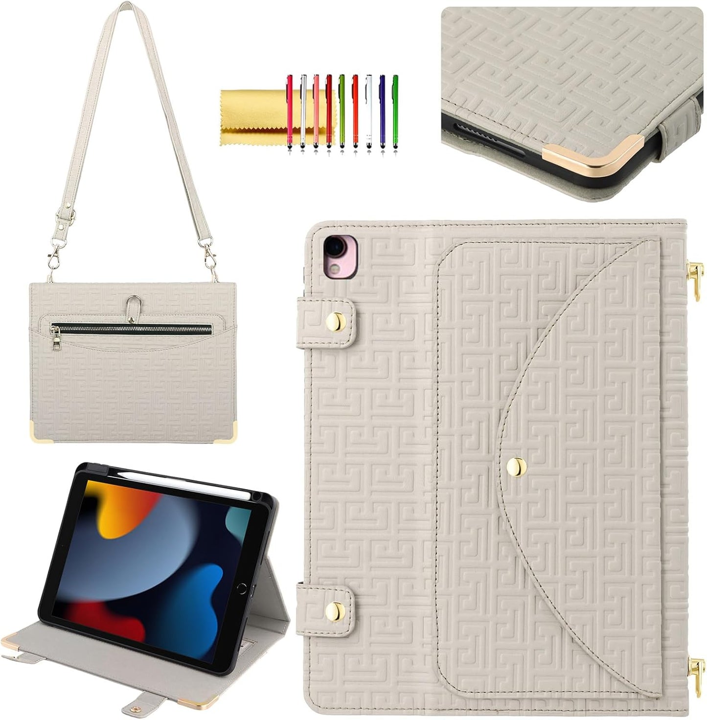 Handbag Case for iPad Air 3 and Pro 10.5 with Pencil Holder
