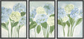 Blue Hydrangea Framed Wall Art Print Set - Chic Botanical Decor