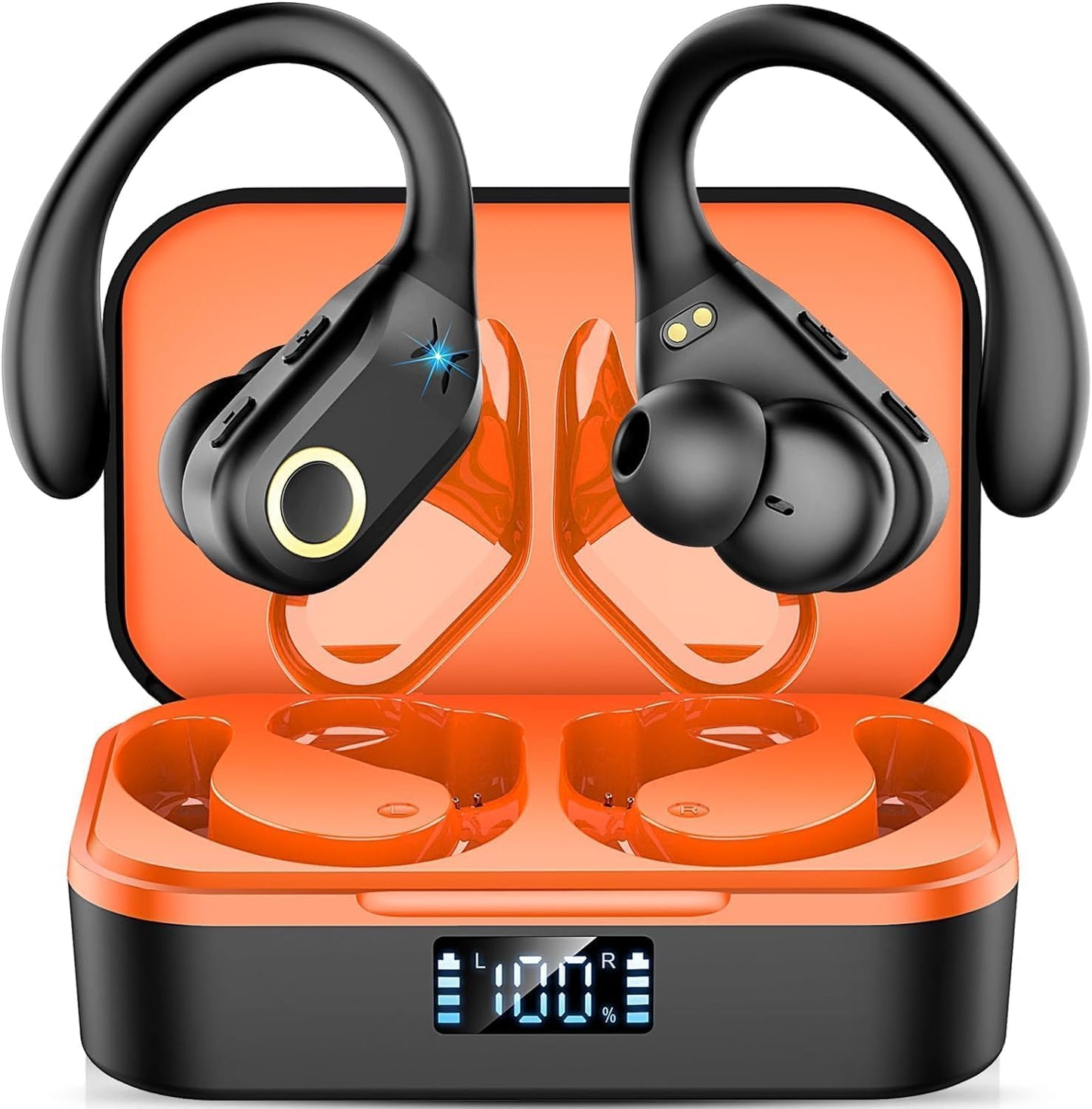 Enhanced Bass Sports Earbuds - IP7 Waterproof, 60H Playtime
