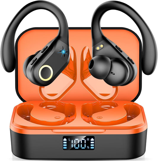 Enhanced Bass Sports Earbuds - IP7 Waterproof, 60H Playtime
