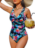 Holipick Women Tummy Control One Piece Swimsuit (Style 6FHJ)