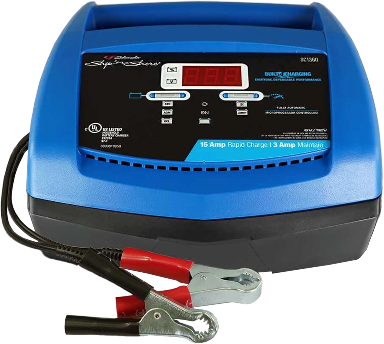 Schumacher SC1360 Fully Automatic Battery Charger - Reliable Power Boost!