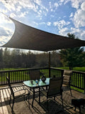 COCONUT Patio Sun Shade Sail Canopy 8ft x 12ft - Breathable Backyard