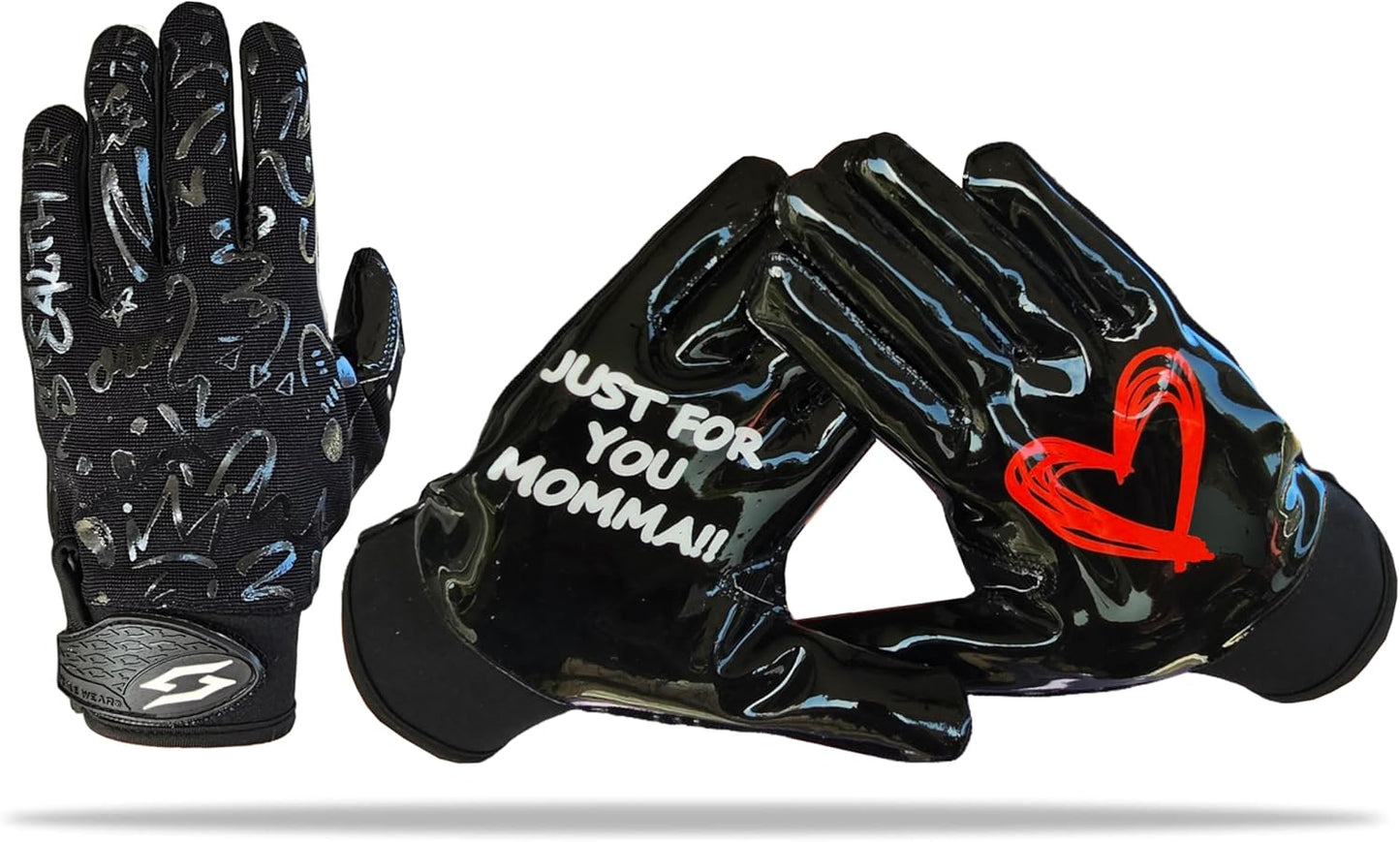 Enhanced Grip Football Receiver Gloves - Adult Sizes