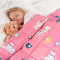 Kivik Cooling Weighted Blanket 5 Pounds - Cozy Kid Size Blanket