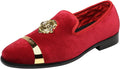 ELANROMAN Men's Luxurious Velvet Loafers for Special Events