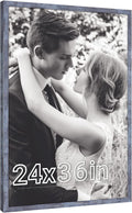 24x36 Poster Frame Rustic Blue - Extra Large 24 by 36in Gallery Frame