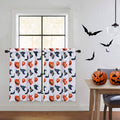 CAROMIO Halloween Kitchen Curtains - Spooky & Stylish 36 Pumpkins/Bats