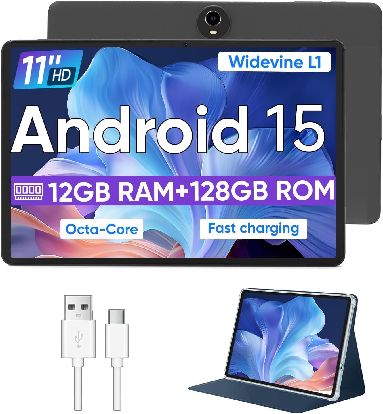 Android 15 Tablet with Octa Core Processor and 12GB RAM