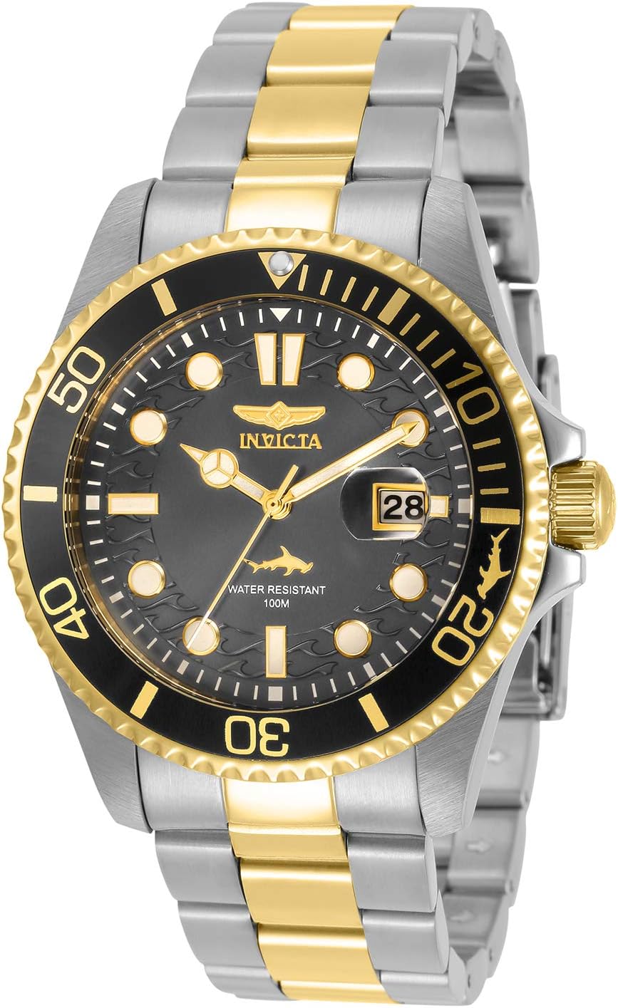 Invicta Men's Pro Diver Quartz Watch with Stainless Steel Case