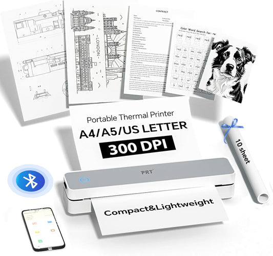Wireless Travel Printer: Portable & Inkless PRT