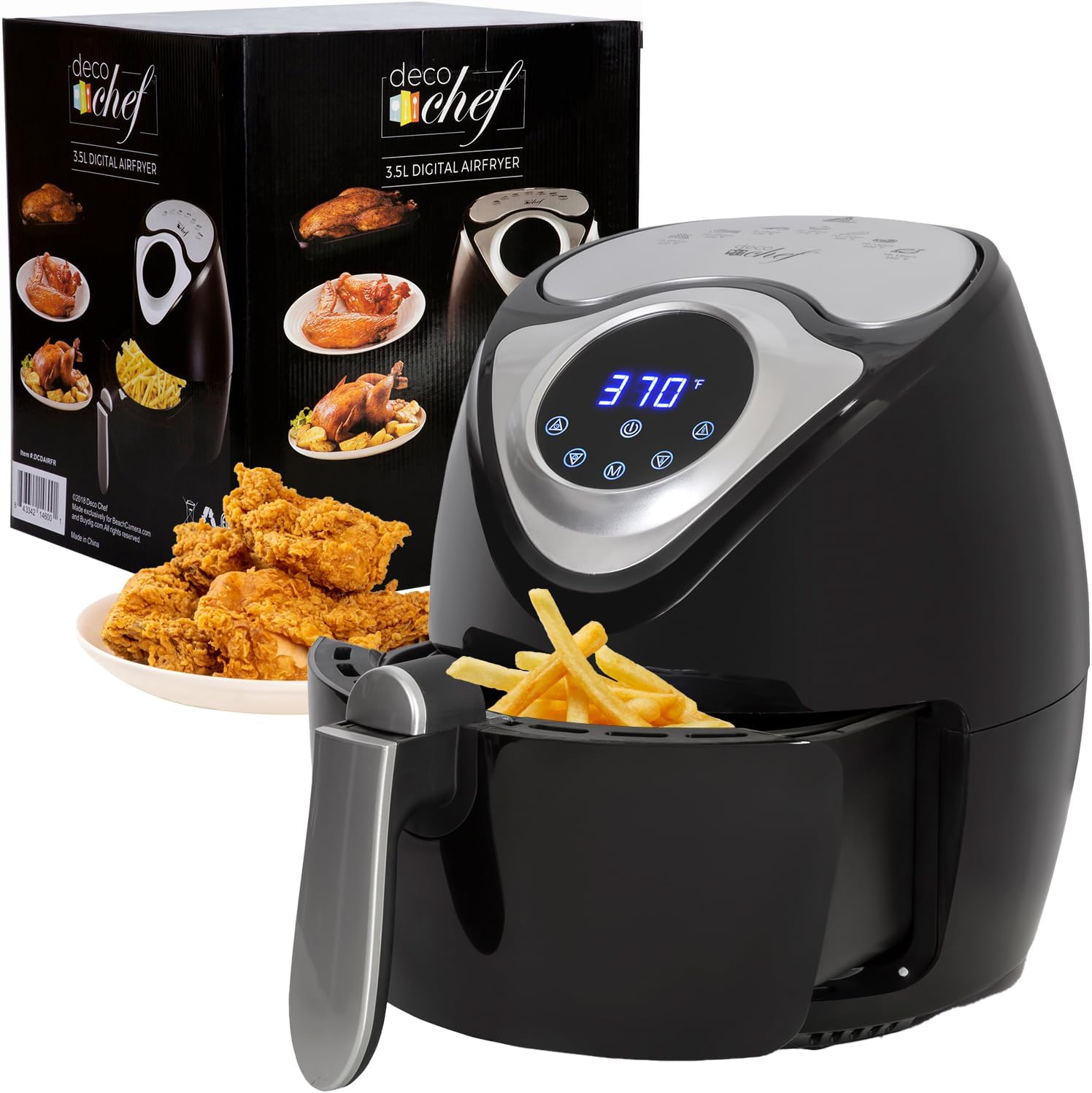 Deco Chef XL Digital Air Fryer - Healthy & Smart Cooking