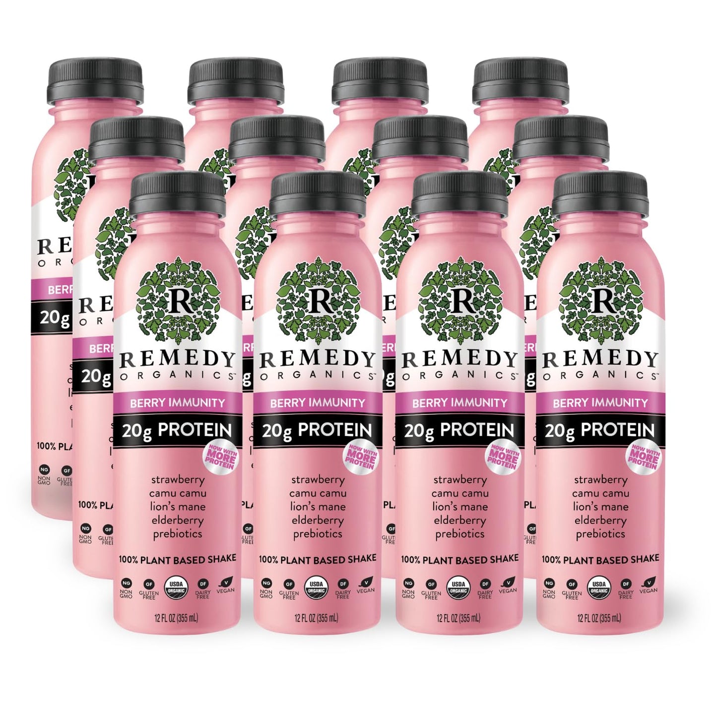 Remedy Organics Berry Immunity Protein Shakes for Daily Wellness