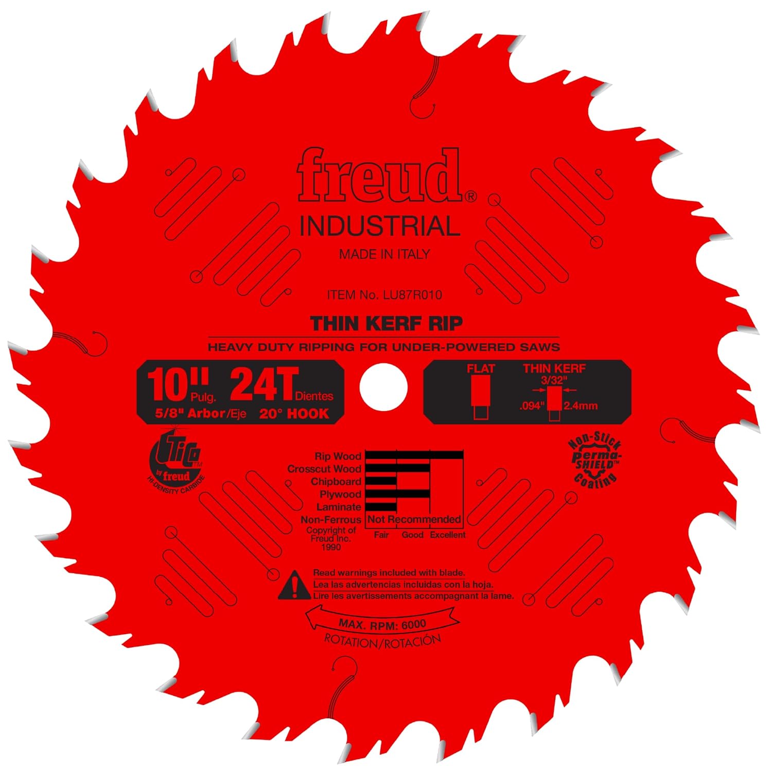 Freud Thin Kerf Rip Saw Blade for Maximum Performance and Durability
