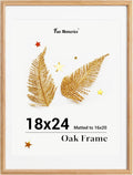 Fun Memories 18x24 Poster Frame Solid Oak Wood - Classic Display