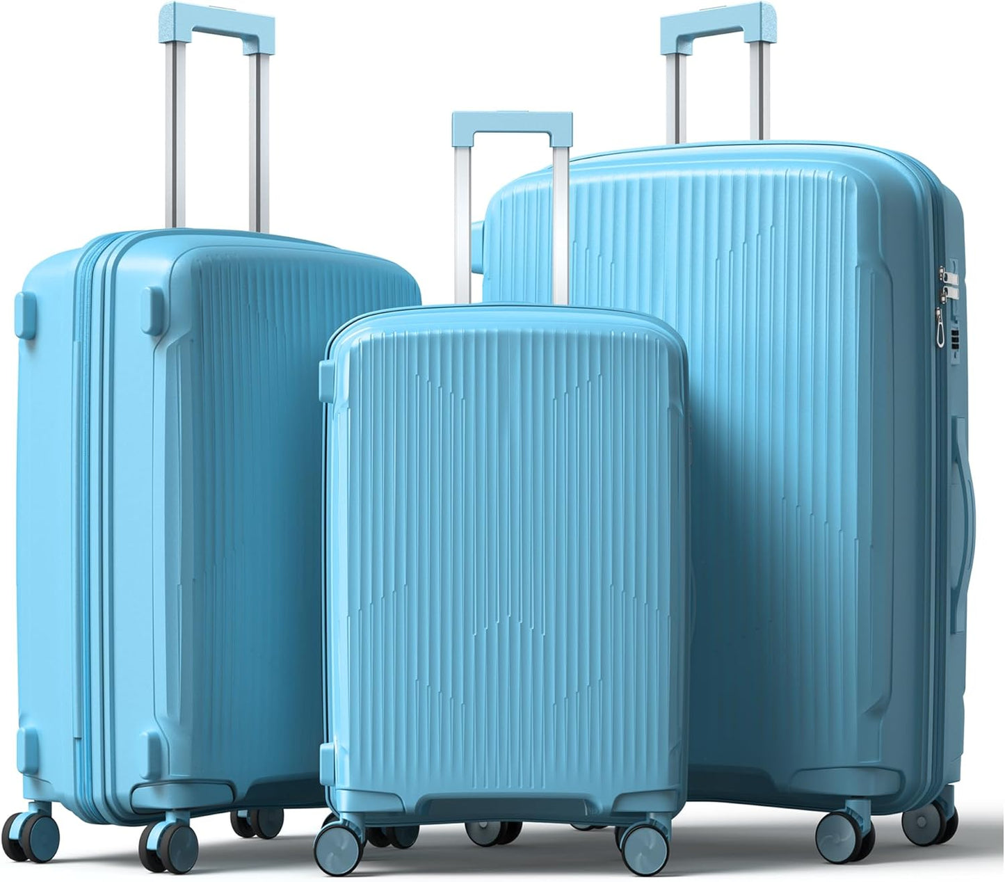 Nazhura Luggage Set: 3-Piece Hardside Suitcase Collection