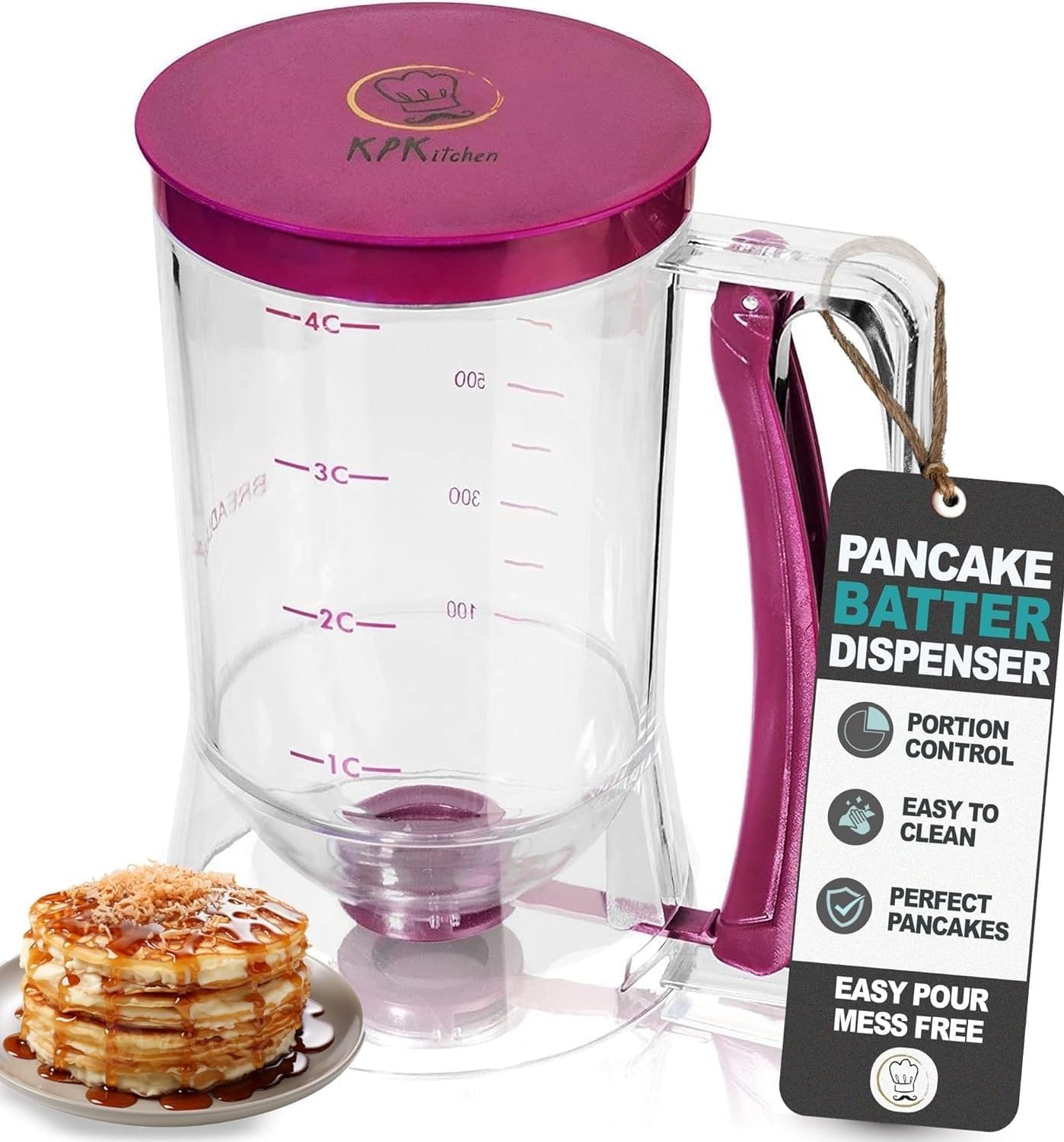 KPKitchen Pancake Dispenser - Perfect Pancakes Made Easy!