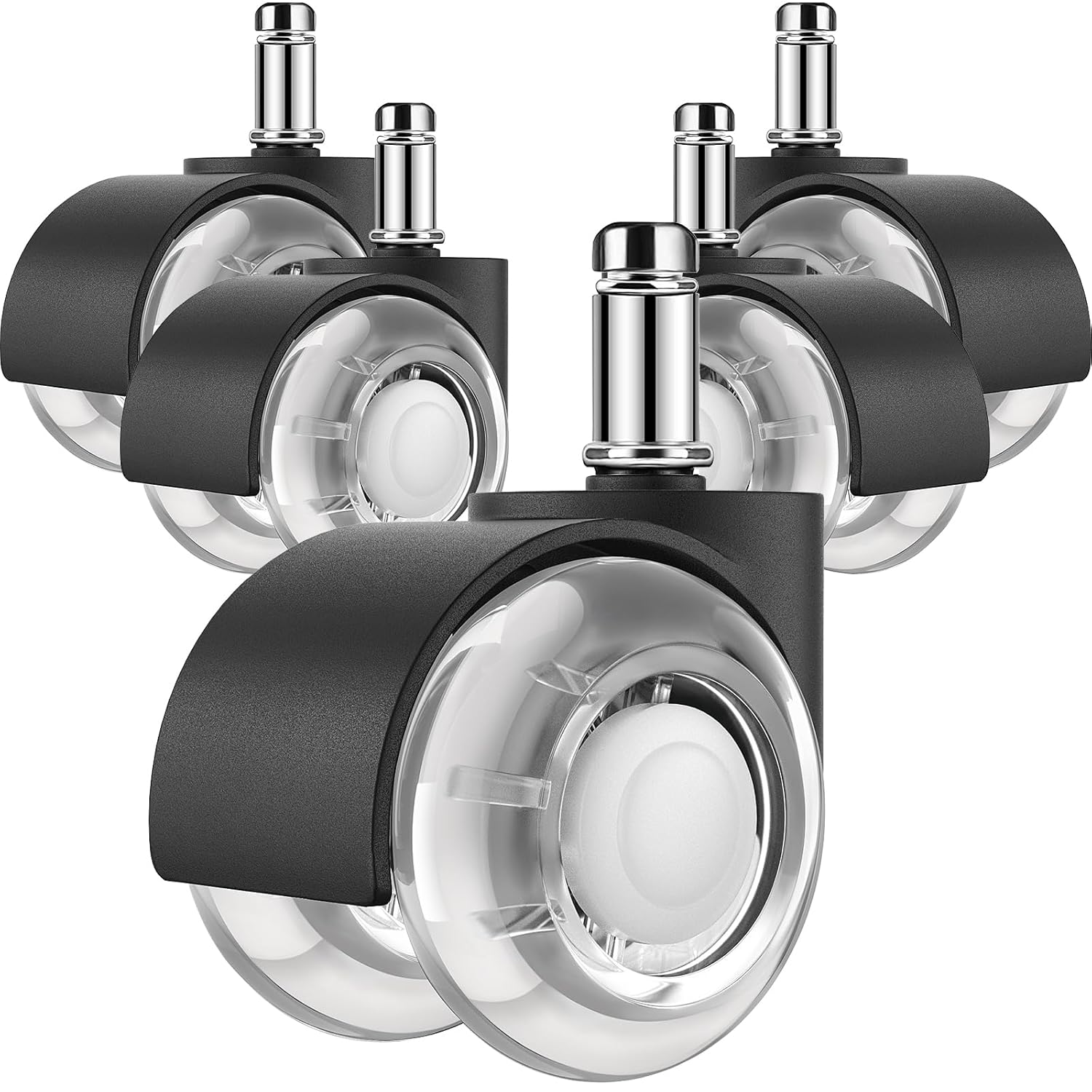 Silent & Smooth: MaxGear Office Chair Wheels, Universal Fit, Set of 5
