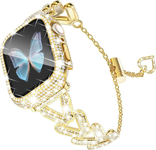 Sparkling Gold Apple Watch Band ~ WINGLE