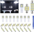 24 Pieces Dome Light LED Car Interior Bulb Kit Set - Bright White