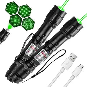 High Power Green Laser Pointer Flashlight for Outdoor Use