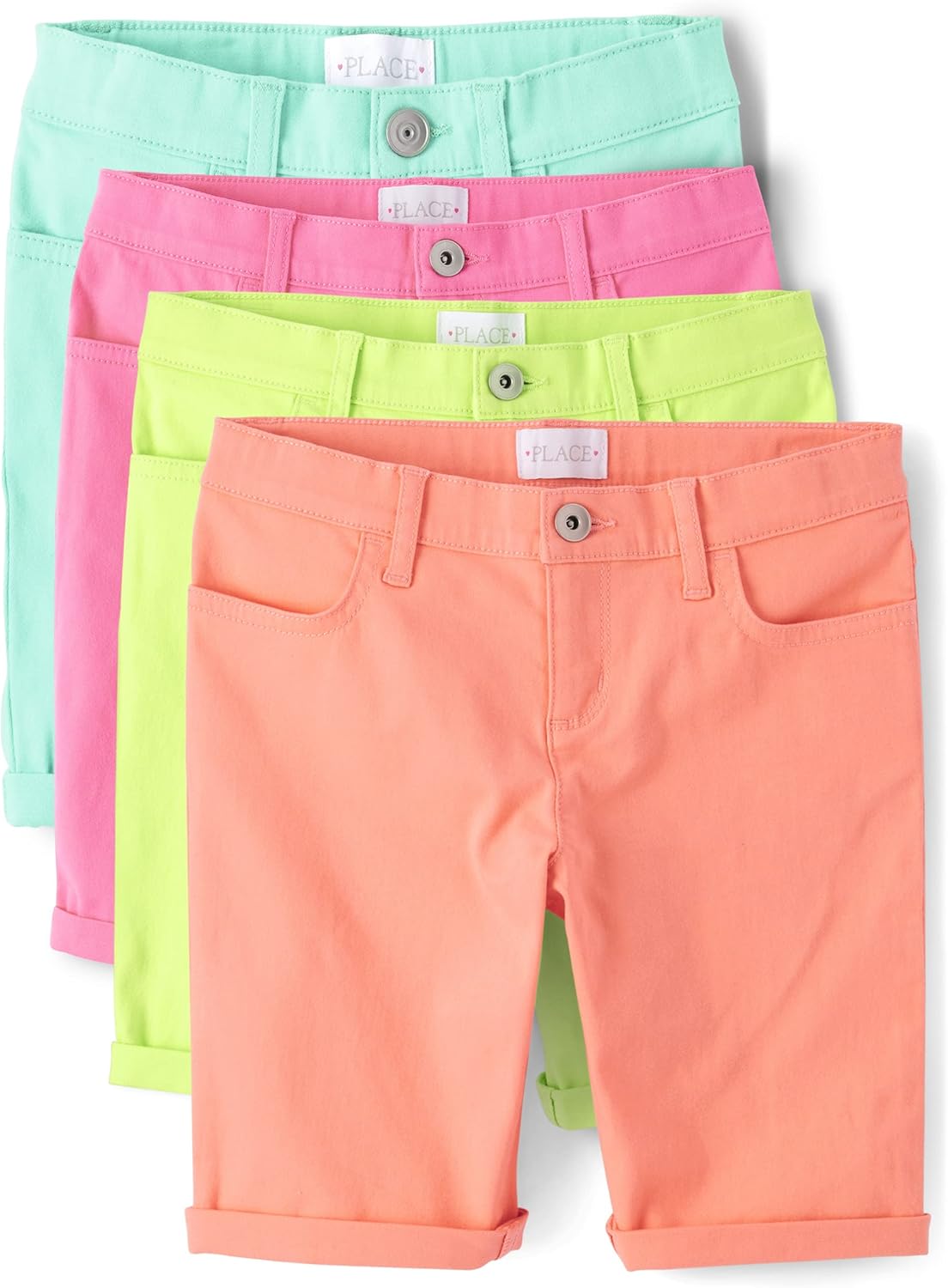 The Children's Place Girls Sold Skimmer Shorts for Summer Fun