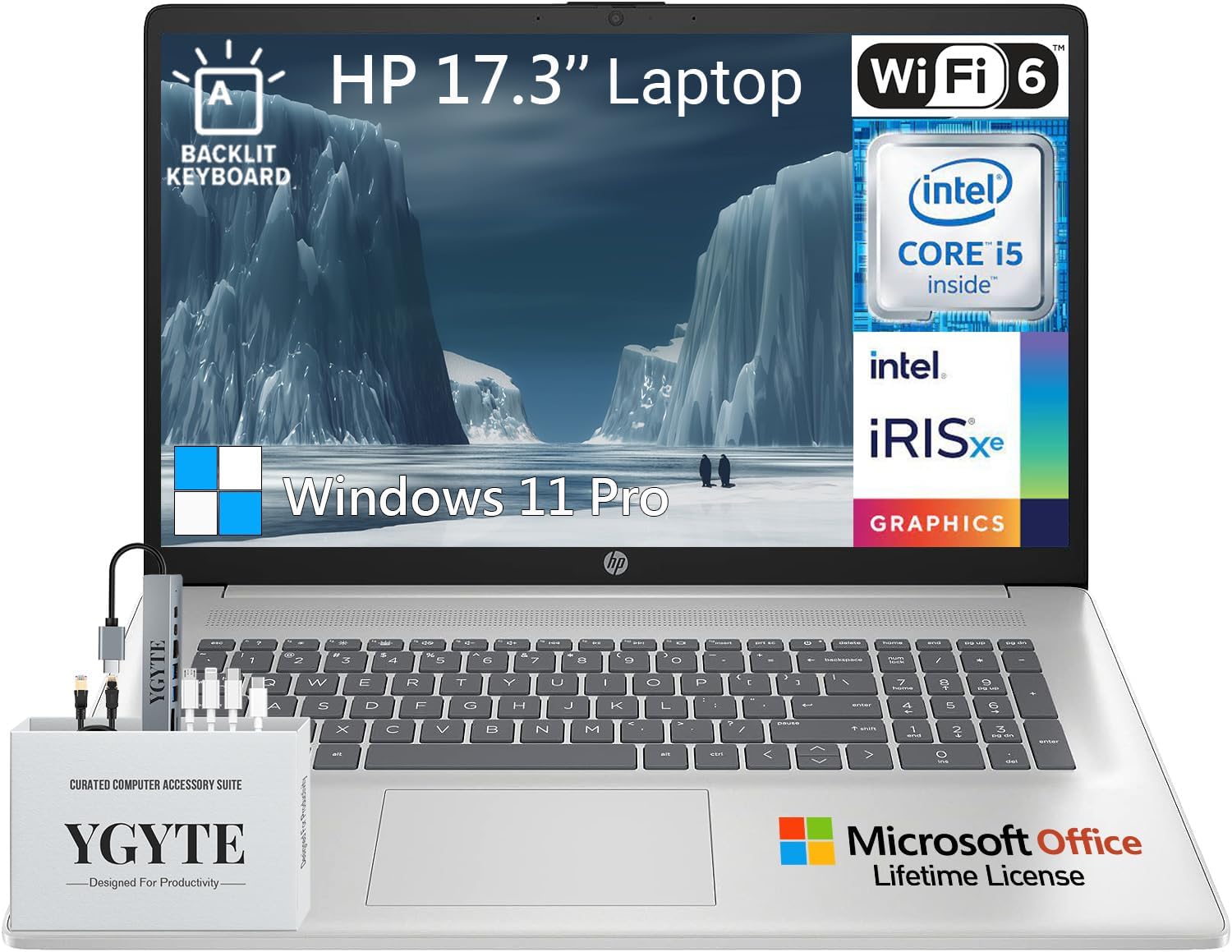 HP 17 Inch Laptop Computer with Intel Core i5 and 32GB RAM