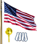 Service First Bronze 25FT Telescoping Flagpole Kit - Durable Outdoor