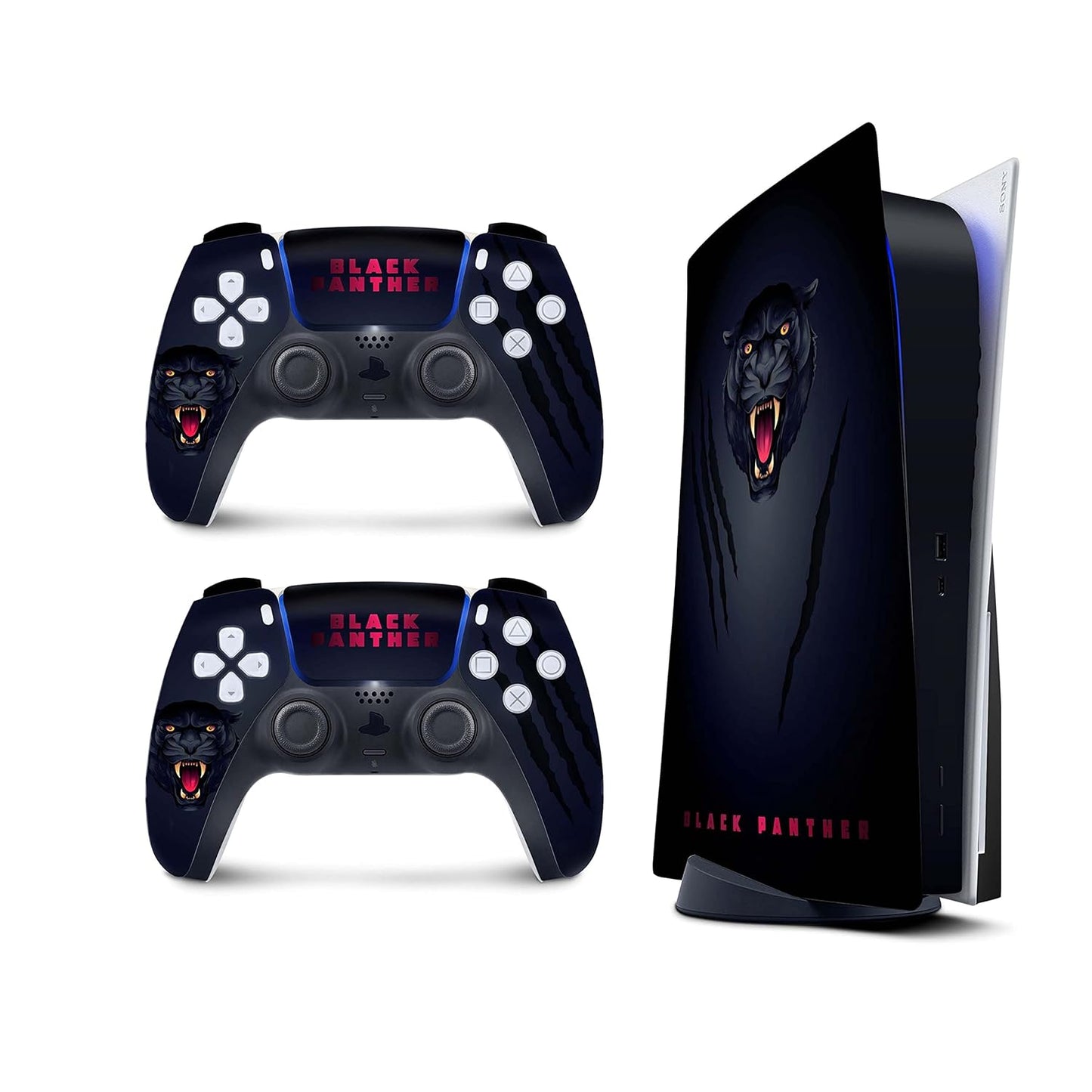 PS5 Black Panther Skin - Sleek Style Upgrade