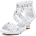 Dufannie Glitter Toddler High Heels for Girls - Party Dress Shoes