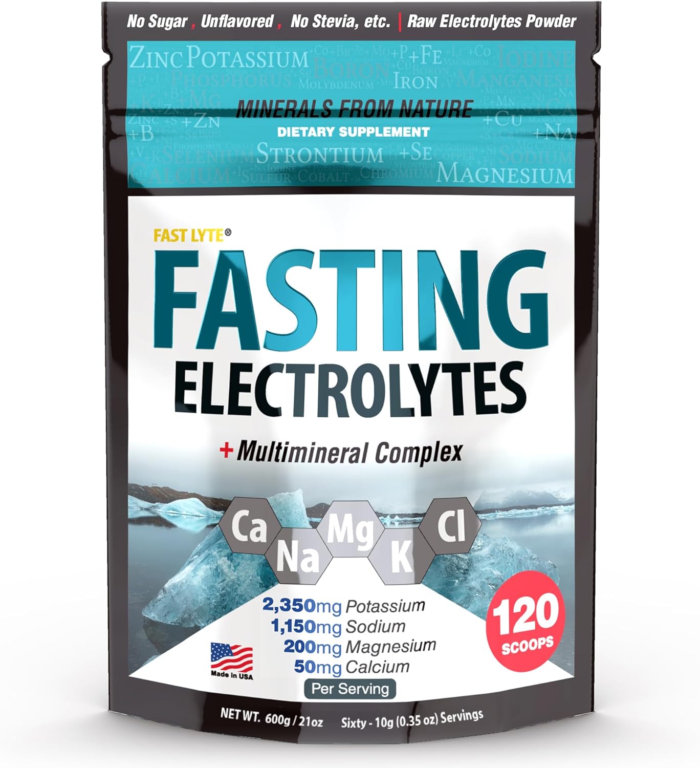 Fasting Electrolyte Supplement Powder for Keto and Carnivore Diets