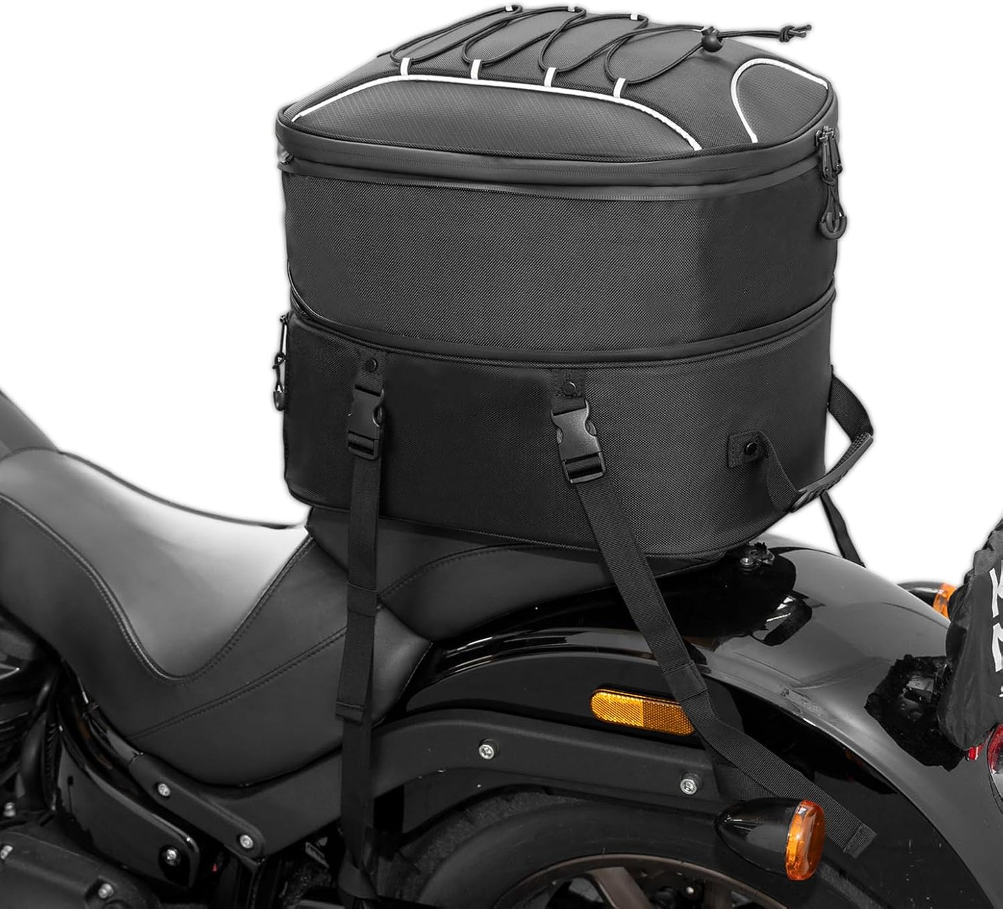 KEMIMOTO Motorcycle Tail Bag: Expandable 25L-45L Storage Solution