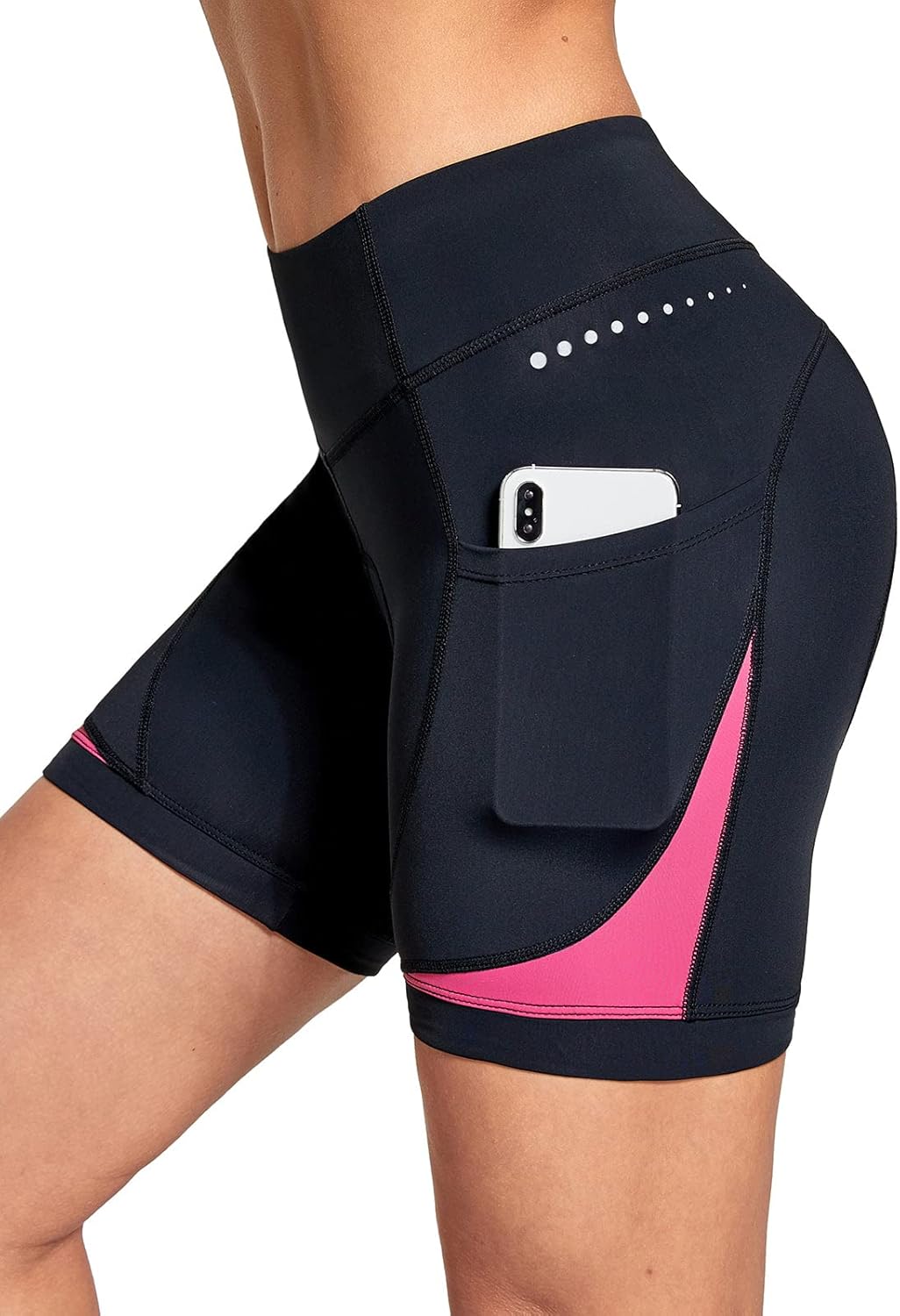 4D Padded Bike Shorts for Women with Gel Padding and Pockets