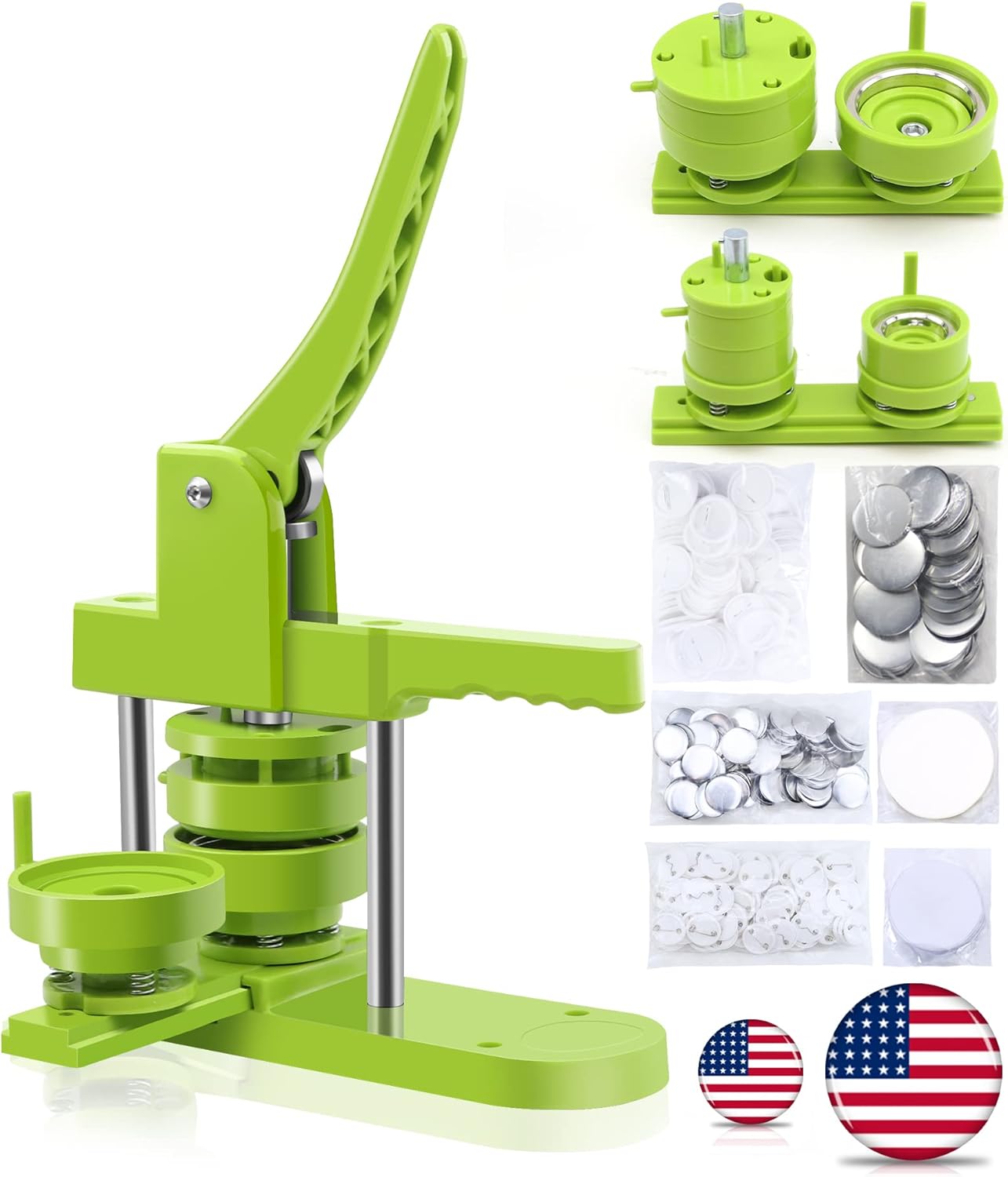 Button Maker Machine for All Sizes - Create Custom Badges Easily
