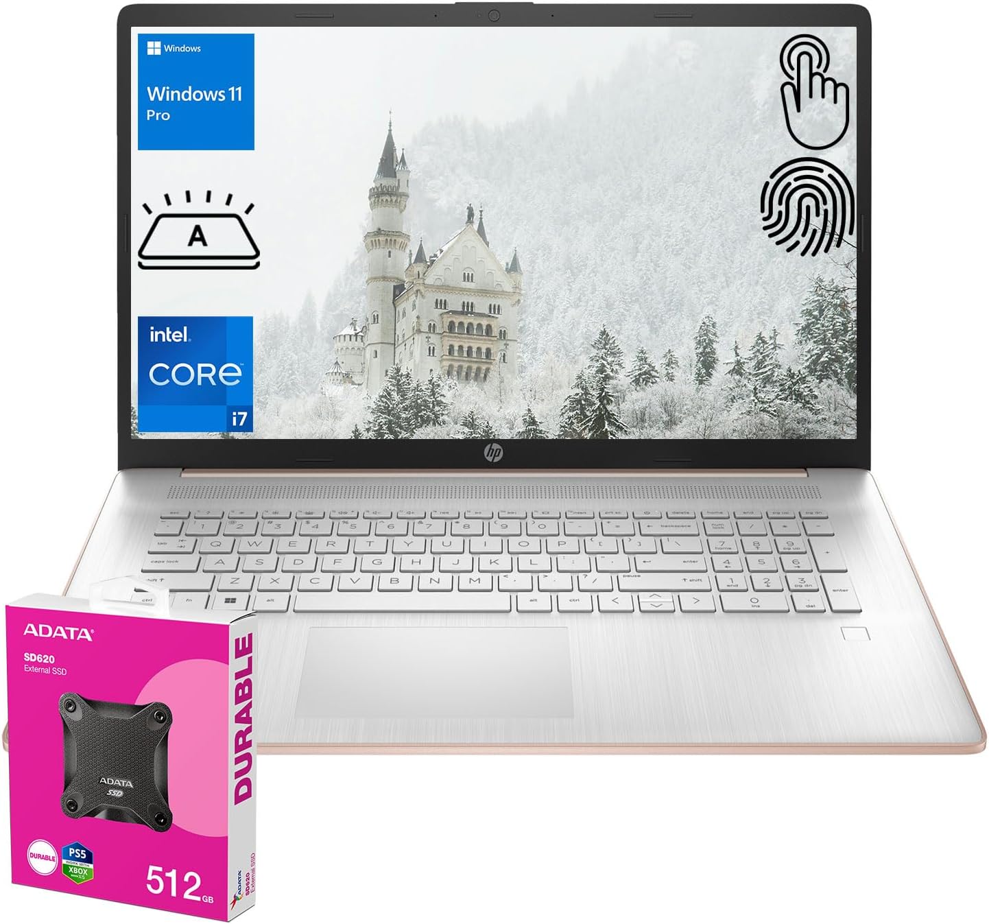 HP Business 17.3in Laptop with Touchscreen and 32GB RAM